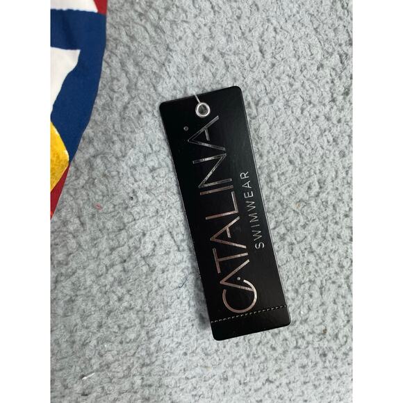 Catalina‎ Multicolor Floral Print Tankini Swim Top XL Scoop Neck NWT Stretch - Picture 4 of 8